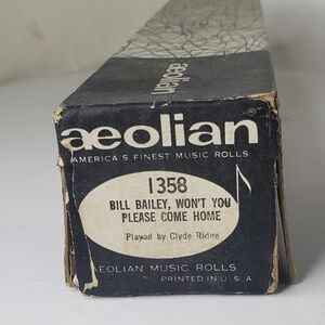 Aeolian Piano Roll:  #1358 Bill Bailey, Wont You Come Home